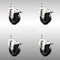 Service Caster 4 Inch 316SS Soft Rubber Swivel 10mm Threaded Stem Caster Set Lock Brake SCC SCC-SS316TSTTL20S414-SRS-M1015-4 - alternate 4